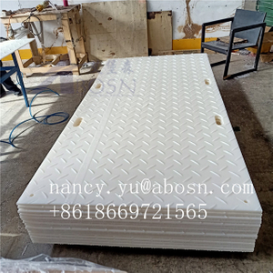 4x8 White HDPE Ground Protection Mat For Construction