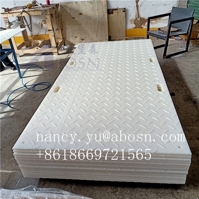 4x8 White HDPE Ground Protection Mat For Construction