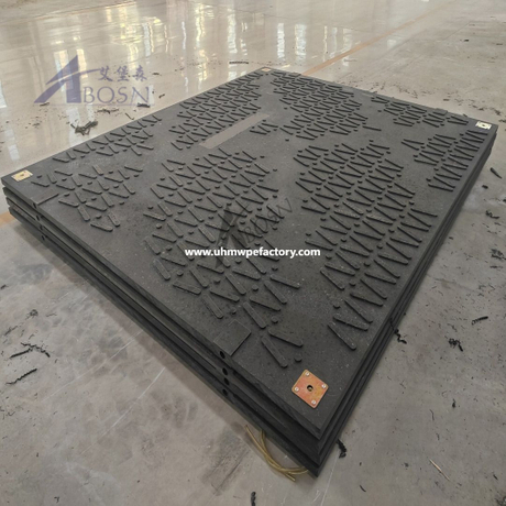 CE/ISO certificate 3000*2500mm 40mm Thick Ground Protection Mat with Overlap for UK/Europe Construction Site