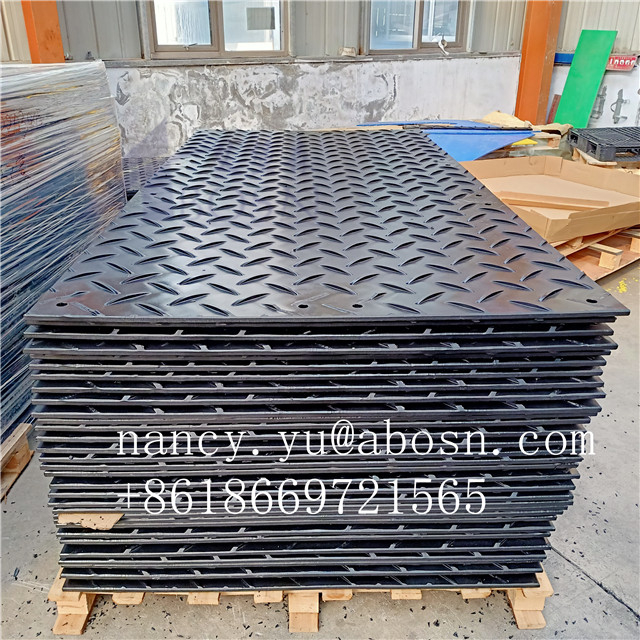 4x8 White HDPE Ground Protection Mat For Construction