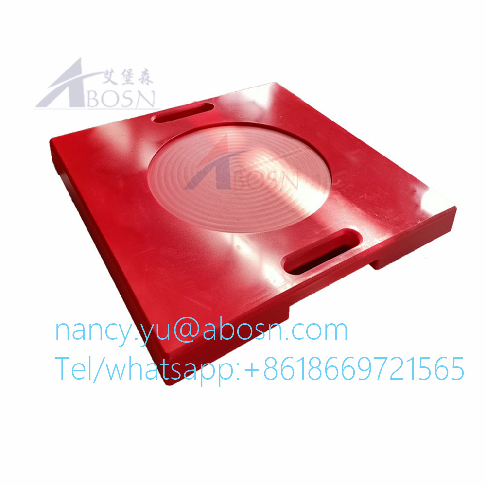 Square Customized PE Crane Outrigger Pad For Non-Slip