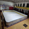 Anti-UV UHMWPE Synthetic Ice Tile Hockey Rink With Dasher Board Full System For indoor skating