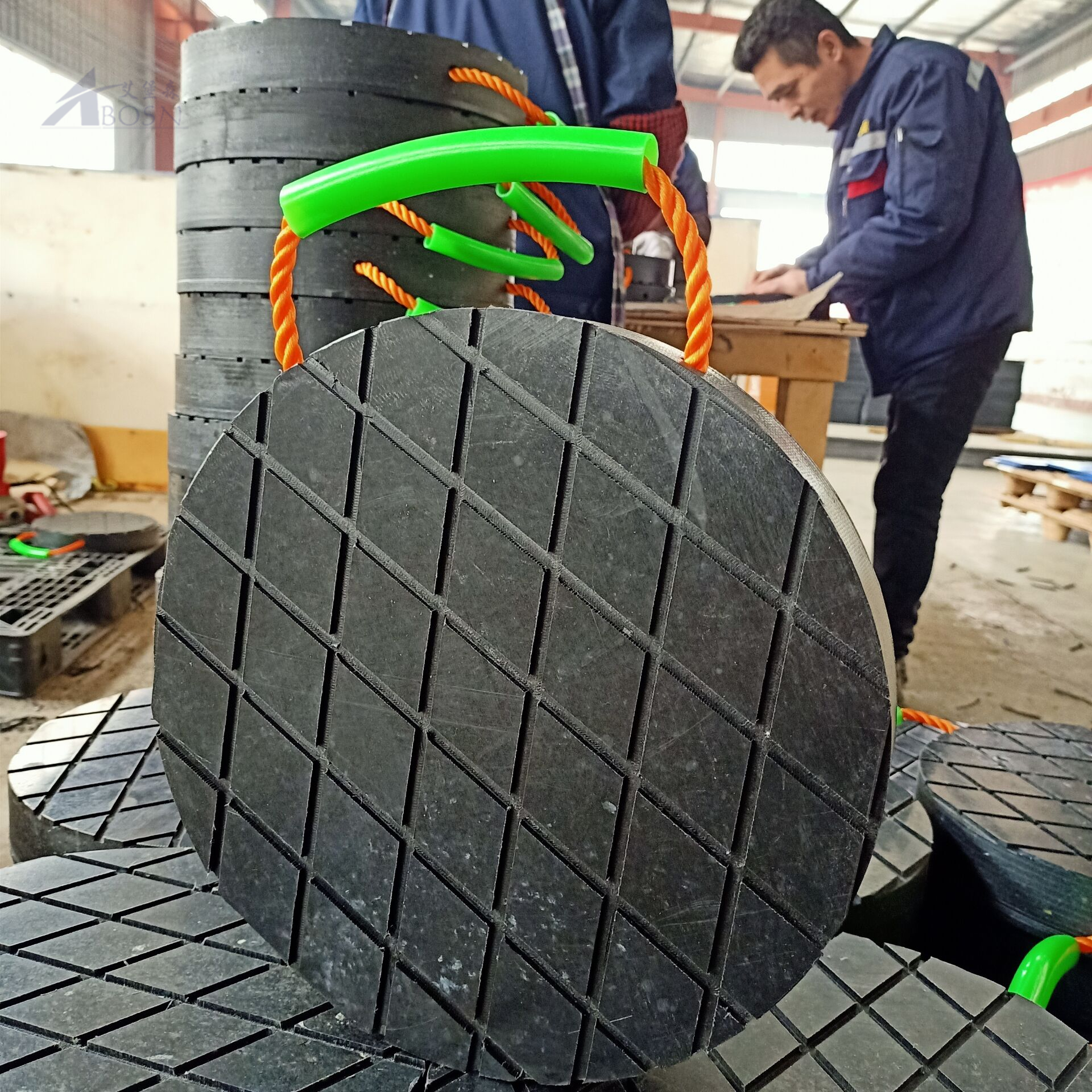 Beauty Rhombus Shape Outrigger Pad HDPE Sheet for Crane