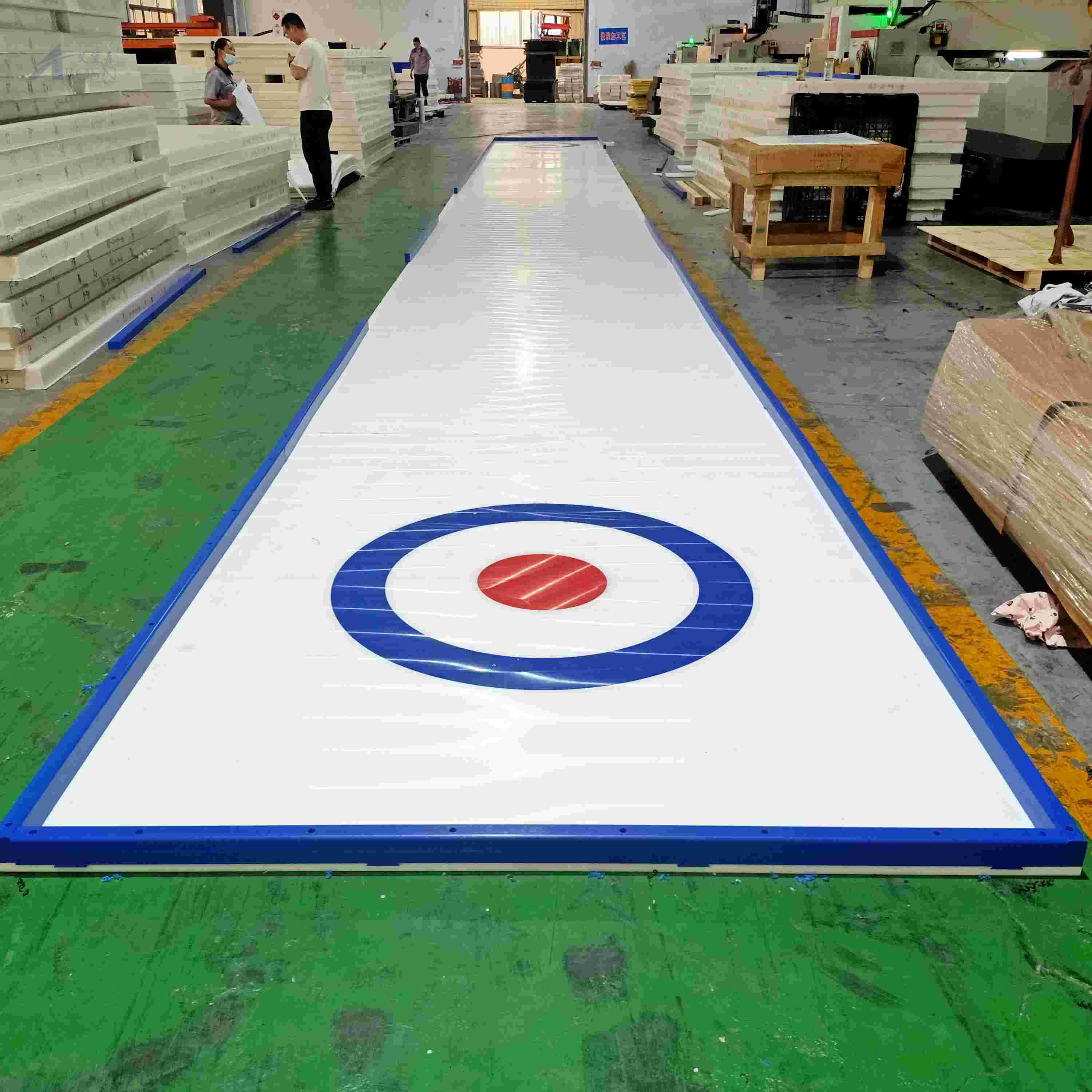 Super-glide Indoor Hockey Ice Rink / Roller Skating Court Flooring