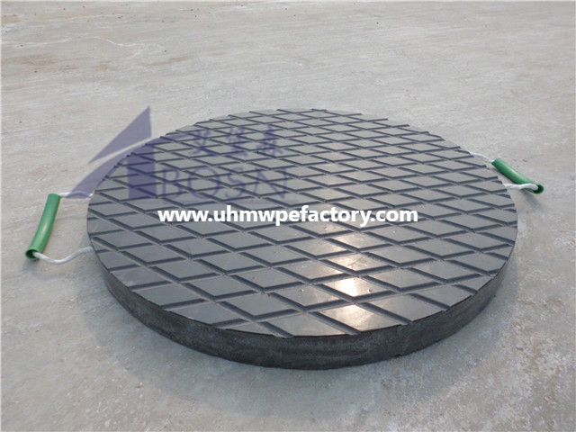 600x600mm Black PE Crane Outrigger Pad For Non-Slip