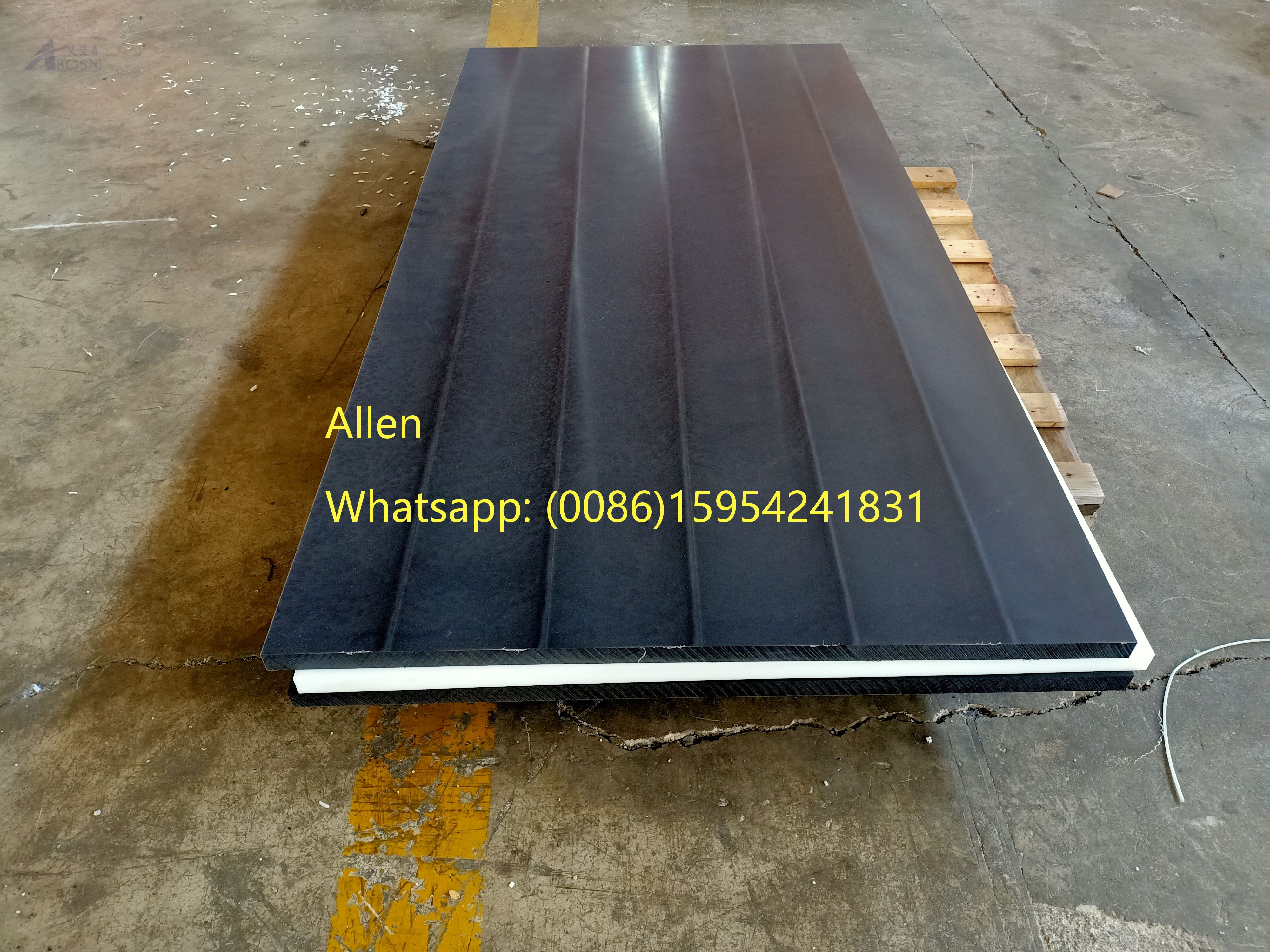 Green UHMWPE Sheet For UHMWPE Liner 3050x1220mm 