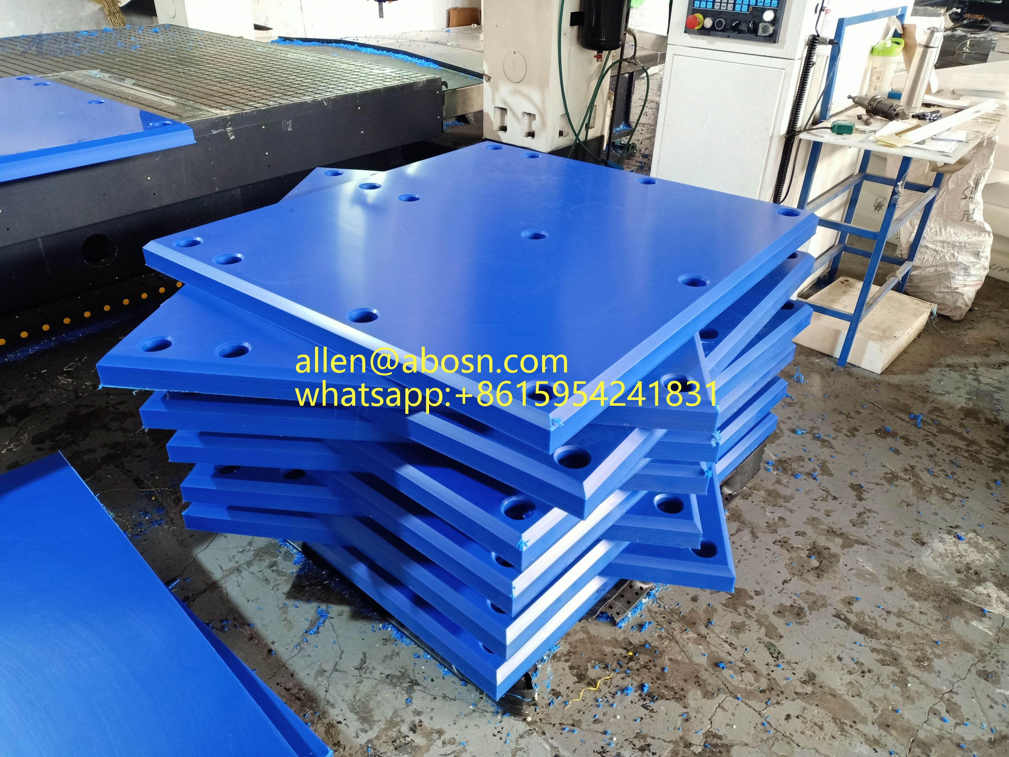 1000X2000mm White UHMWPE Sheet For Marine Fender Pad