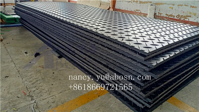 4x8 White HDPE Ground Protection Mat For Construction