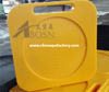 600x600mm Yellow Plastic Crane Outrigger Pad For Portable