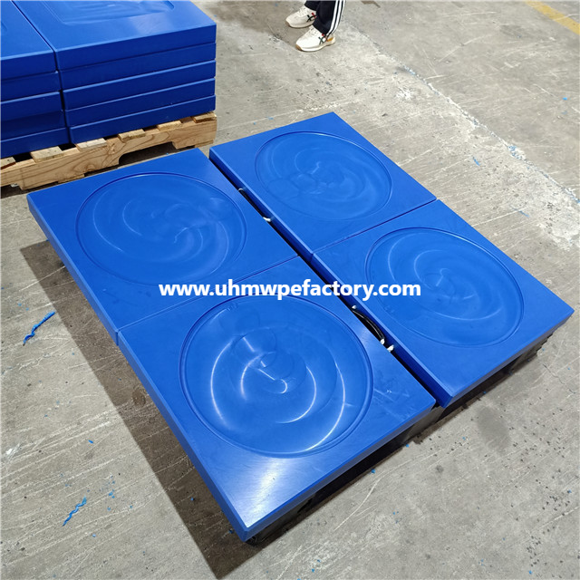 Lightweight Yellow Plastic Crane Outrigger Pad For Durable