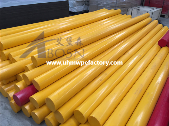 Plastic Yellow Color Board PE HDPE Rod UHMWPE Bar Rod