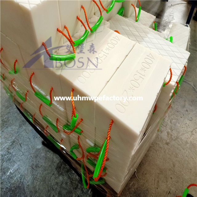 UHMWPE Plastic RV Utility Block, Crane Outrigger Pads, Jack Pads, Truck Foot Pad