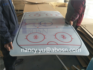 Light Natural HDPE Slippery Hockey Shooting Pad