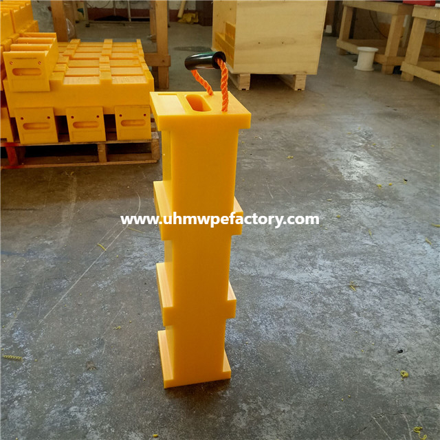 Lightweight Yellow Plastic Crane Outrigger Pad For Durable