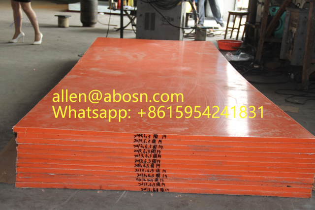 3050x1220mm Red UHMWPE Sheet For Glass Filled UHMWPE Sheet