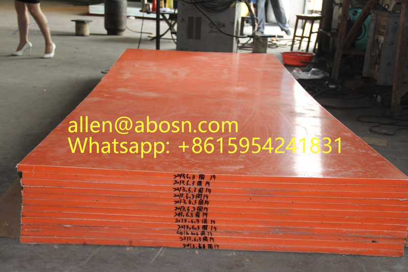 3050x1220mm Red UHMWPE Sheet For Glass Filled UHMWPE Sheet