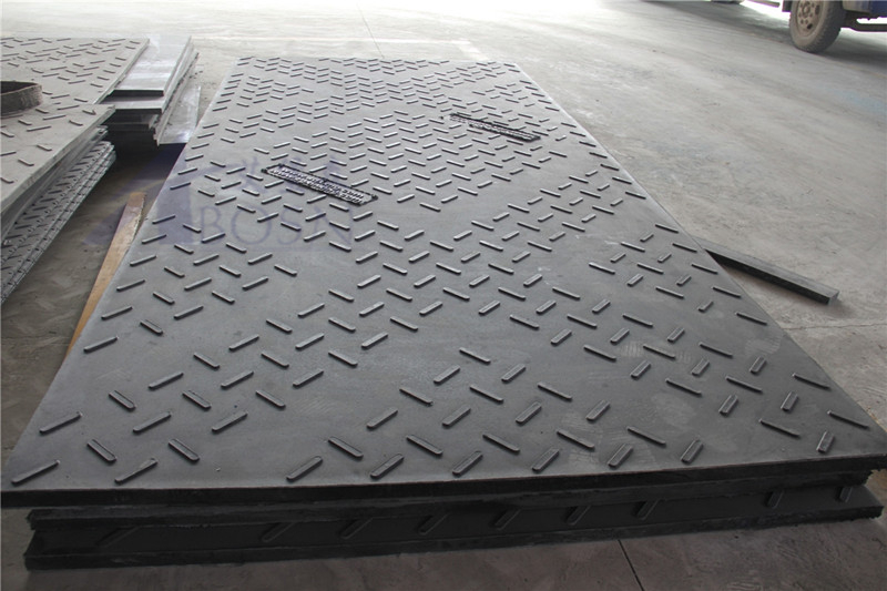 4x8 Plastic Uhmwpe Temporary Heavy Duty Construction Track Road Mat Hdpe Ground Protection Mat