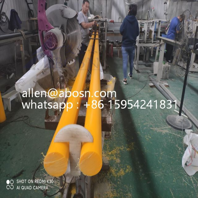 Custom Industry Types Solid Polyamide Uhmwpe Rod Mechanical Devices Insulating Extrusion Bar White Hdpe Rod