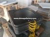 600x600mm Black UHMWPE Crane Outrigger Pad For Non-Slip