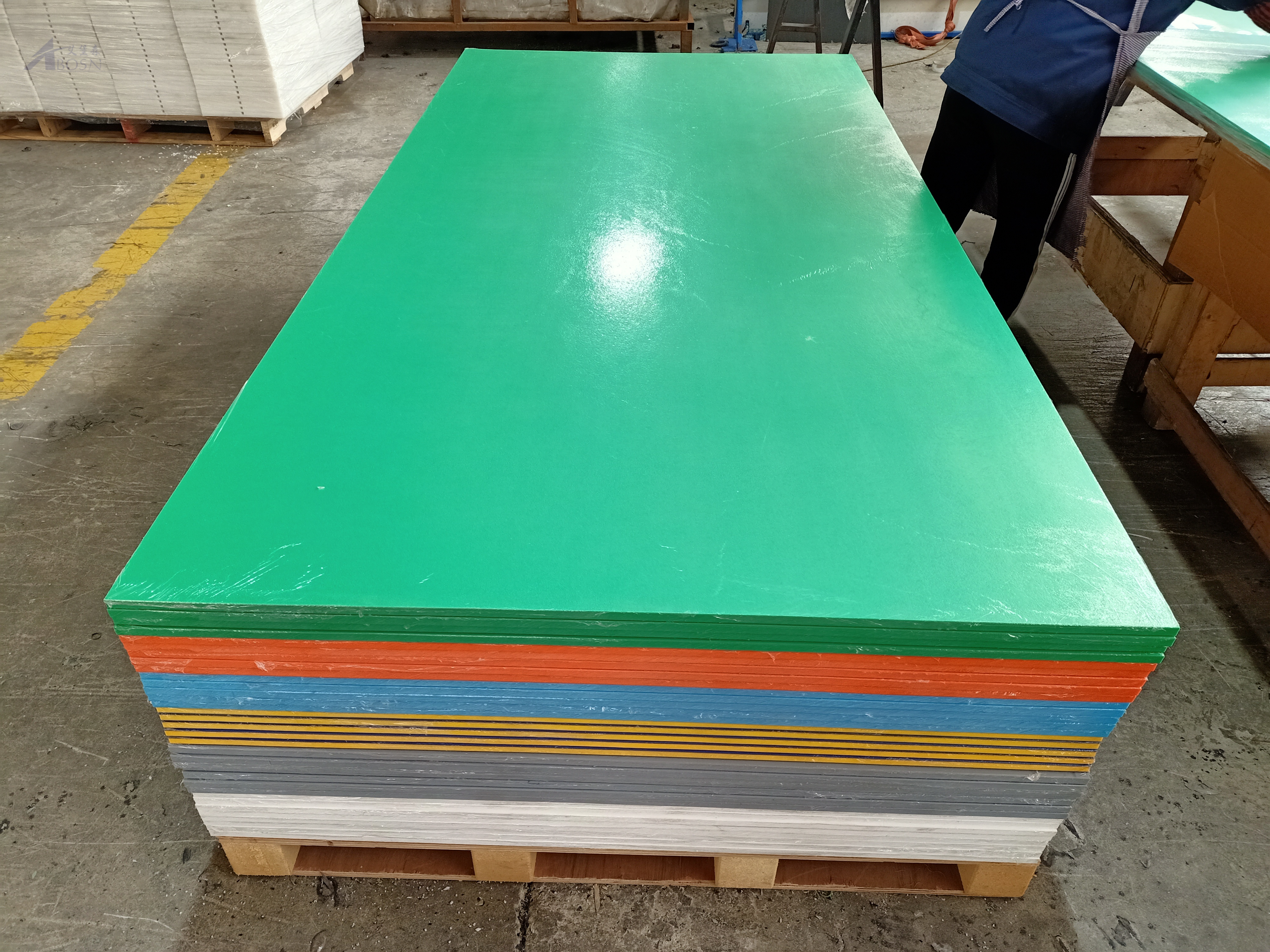 Peel Surface Board Orange Green Yellow Color HDPE Sheet China Factory