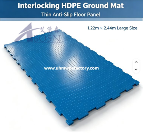 Interlocking HDPE Ground Protection Mats – Dovetail Joint, No Connectors Required, Anti-Slip
